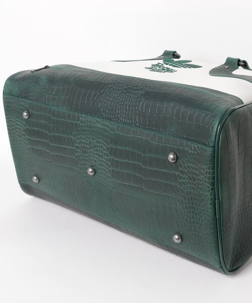 adidas×Bogey Boys ボストンバッグ ホワイト/グリーン adidas