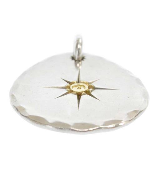 ブランド古着】金メタル付き大タタキネックレストップペンダント