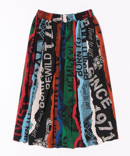 TOWEL BLACK PRINTｷﾞｬｻﾞｰｽｶｰﾄ（スカート）｜Vivienne Westwood