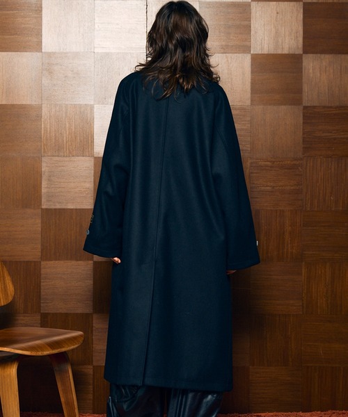 UNISEX》Super170s Prime-Over Melton Balmachan Coat/プライム