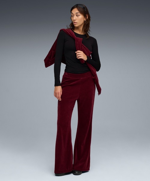 セール】PUMA プーマ ウィメンズ ベロア リブ リラックスド スーツ