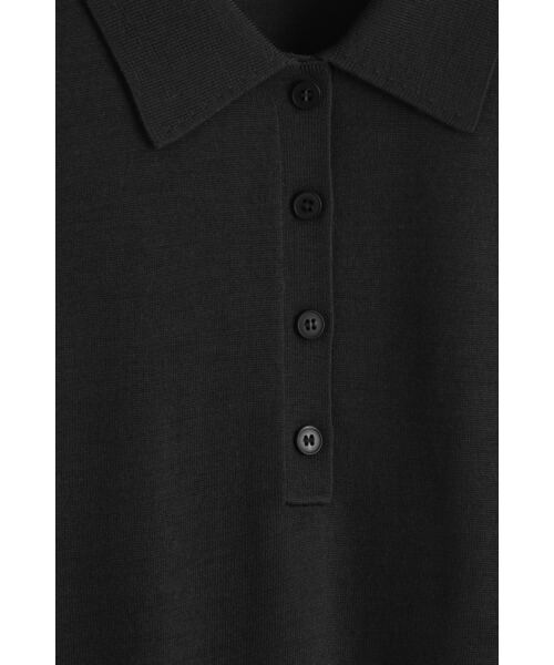 メリノウールニットポロ（ポロシャツ）｜COS（コス）のファッション