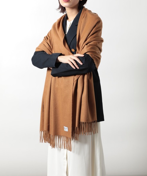 セール】【Johnstons】Woven Stole 190x70 カシミヤ100％ WA56