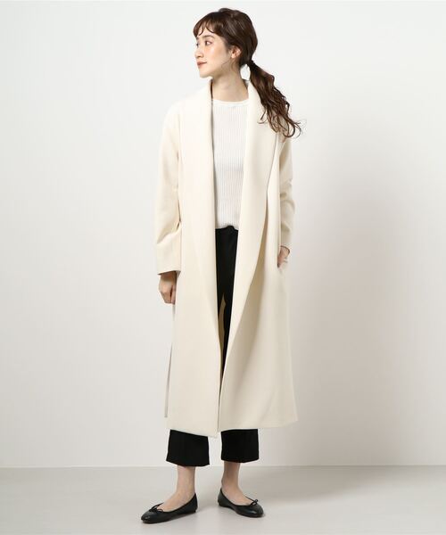 allureville（アルアバイル）の「ダブルクロスショールカラーコート