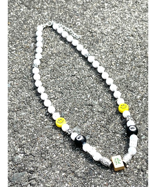 セール】【1004ST】8ボールスマイル麻雀ネックレス (MA)（ネックレス