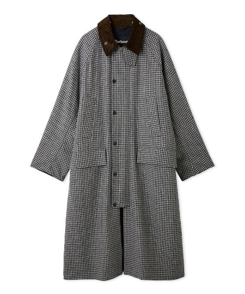 SNOWDON / スノードン】ウール チェック ロング コート'Japan