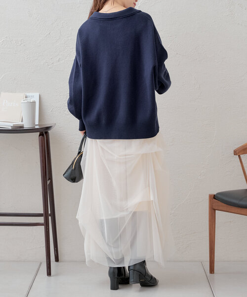 ダブルカラースキッパーニット（ニット/セーター）｜Chico（チコ）の