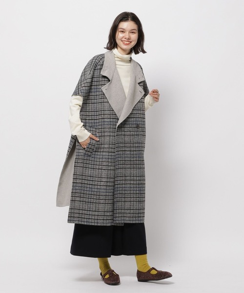 niko and（ニコアンド）の「リバーハイネックポンチョ（ポンチョ