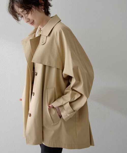 THE PAUSE】ショートバルマカンコート（ステンカラーコート）｜THE
