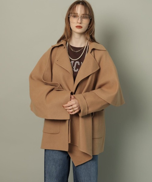 ストール付きリバーコート（ダウンジャケット/コート）｜CADUNE