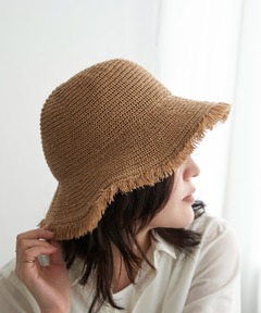 リネンシルク ヘリンボーン ニュースボーイ キャップ（キャスケット