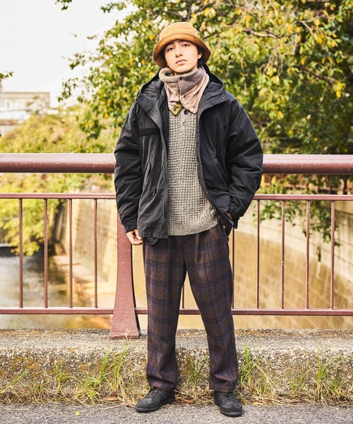 niko and（ニコアンド）の「ネップワッフルヘンリープルオーバー