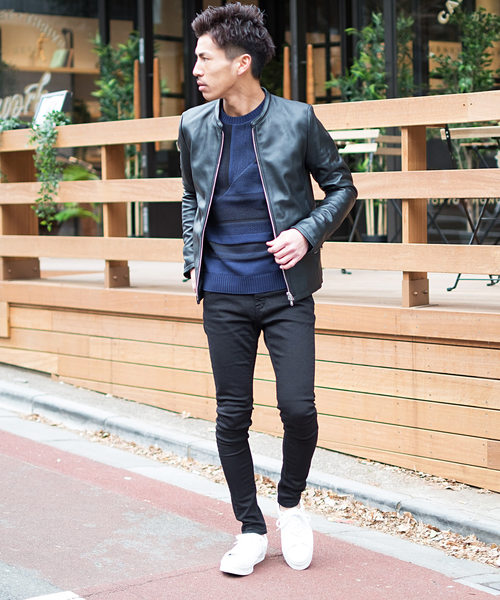 シープレザーシングルライダースジャケット（ライダースジャケット