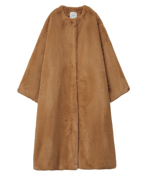 CLANE（クラネ）の「CLANE/クラネ/NO COLLAR LICO FUR COAT/ノーカラー