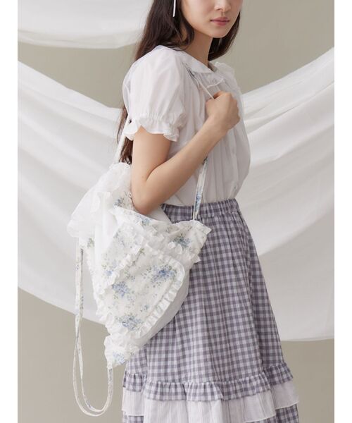 merry jenny（メリージェニー）の「floralレースナップサック（バック