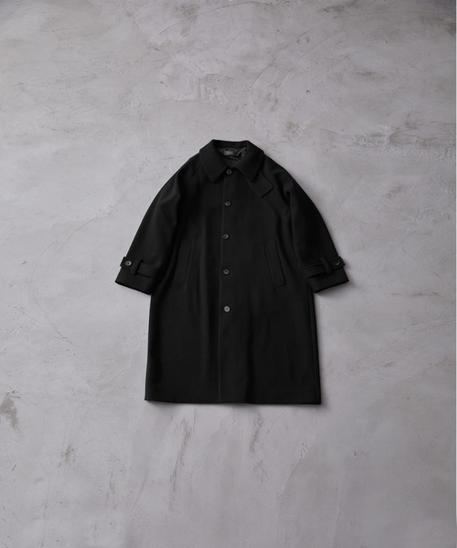 CLEL】〈23AW Ver〉Tech Melton Loose Soutien Collar Coat/テック