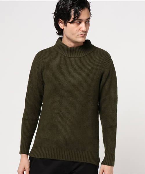 Denime（ドゥニーム）の「ワッフルモックネックニット（ニット