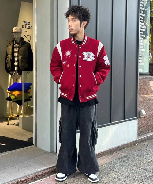 セール】【BoTT / ボット】Teddy Varsity Jacket（スタジャン）｜BOTT