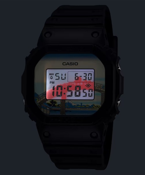 G-SHOCK/ジーショック 腕時計 '葛飾北斎 深川万年橋下' HOKUSAI DW