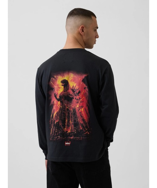 セール】ゴジラ グラフィック GAPロゴ Tシャツ（Tシャツ/カットソー