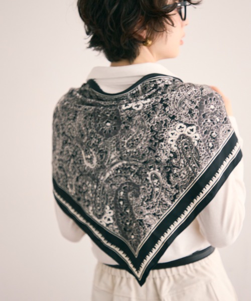 セール】柄アソート バンダナ柄ペイズリー三角スカーフ（ストール