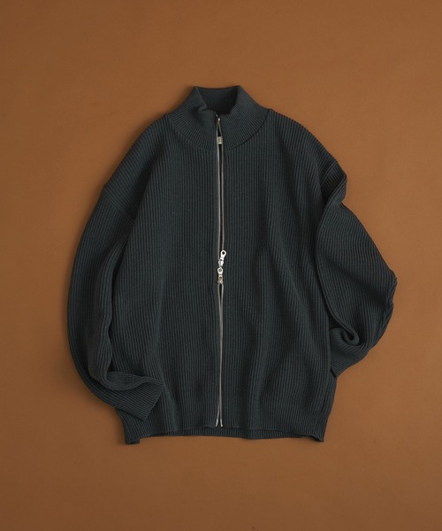 セール】バウンドウールドライバーズニット/ジップカーディガン