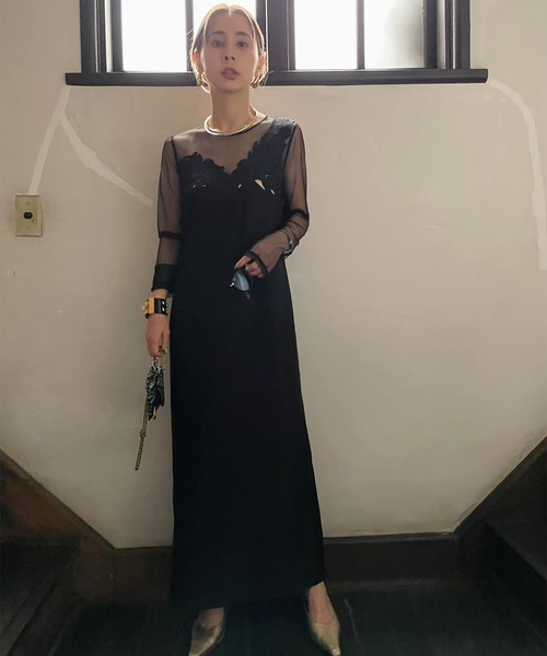 Ameri（アメリ）の「UND RENEE CUTWORK DRESS（ワンピース）」 - WEAR