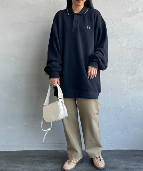 FRED PERRY/フレッドペリー] 別注 ワンポイントロゴ刺繍 ロング