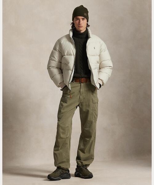 テクスチャード リップストップ ダウン ジャケット（ダウンジャケット