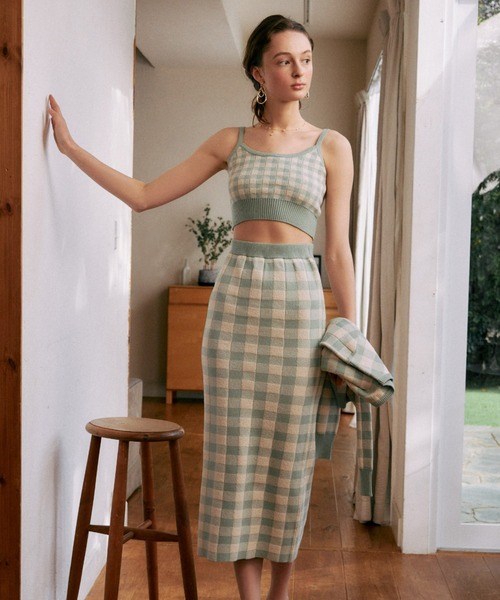 EIMY ISTOIRE（エイミーイストワール）の「スプリングギンガムニット