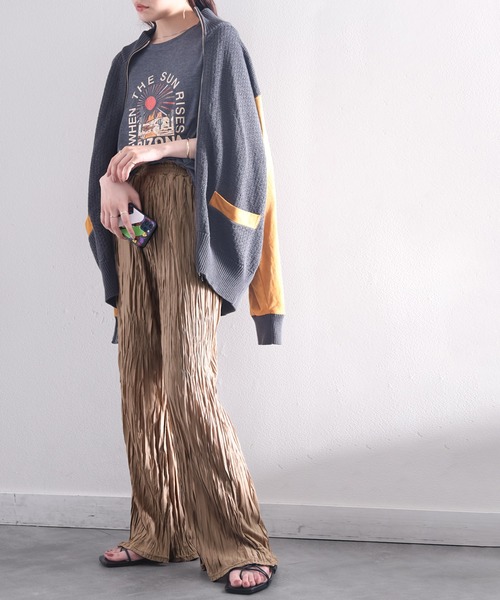 セール】お洒落見え抜群。ランダムシワ加工パンツ（その他パンツ