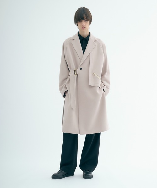 CULLNI（クルニ）の「〈別注〉 Tailored Tie Locken Coat（チェスター
