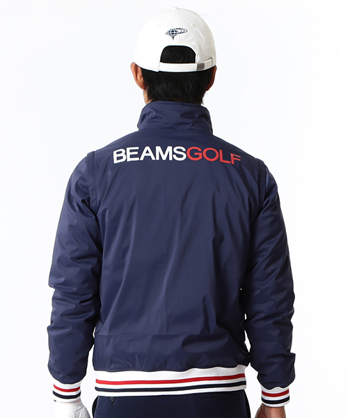 BEAMS GOLF ネイビー ハーフジップジャケット スニードジャック BEAMS