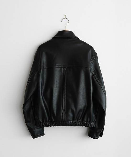 ARTIFICIAL GRAIN / FAUX SUEDE ZIP BLOUSON（ブルゾン）｜WYM LIDNM