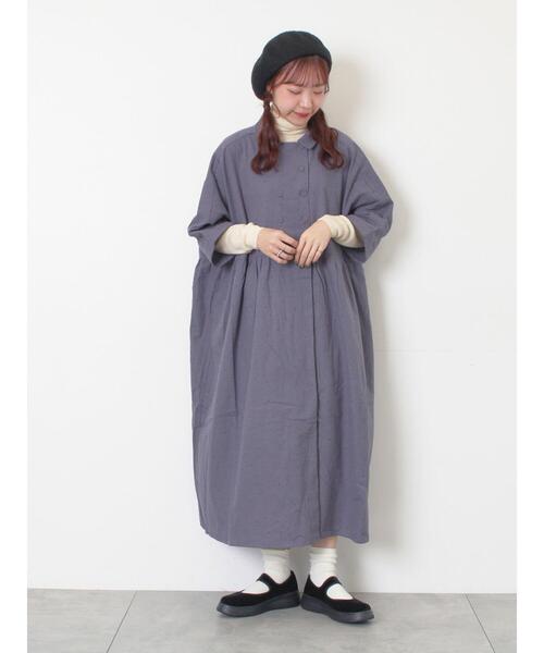 セール】【S/Mサイズ】ドルマンスリーブギャザーワンピース