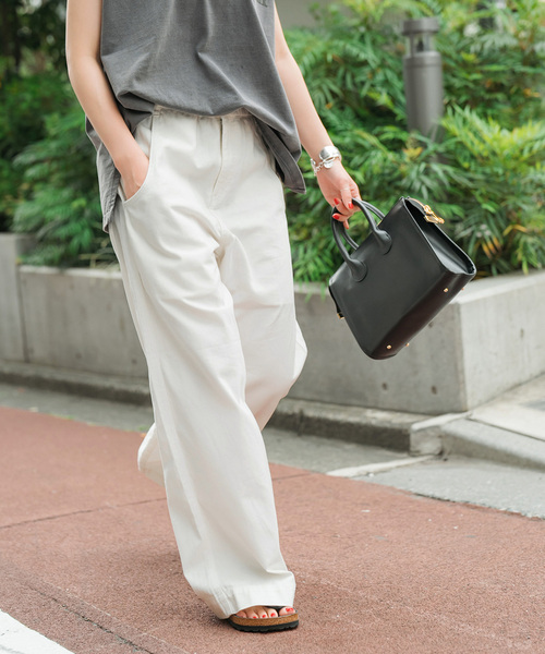 追加》ギャザーチノ（チノパンツ）｜Spick & Span（スピックアンド