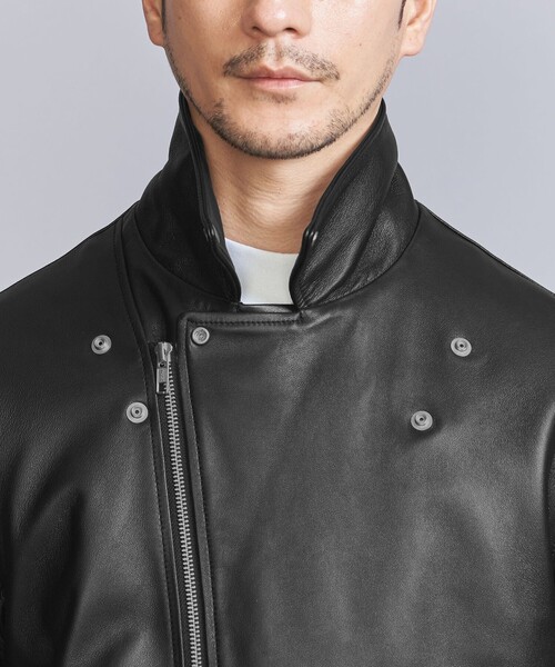 WEB限定 WARDROBE SMART】 シープ ダブル ライダースジャケット