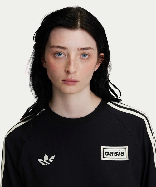 adidas Originals × Oasis ツアー スリーストライプス 長袖Tシャツ