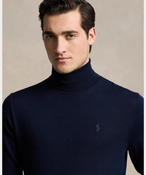 ウォッシャブル ウール タートルネック セーター（ニット/セーター