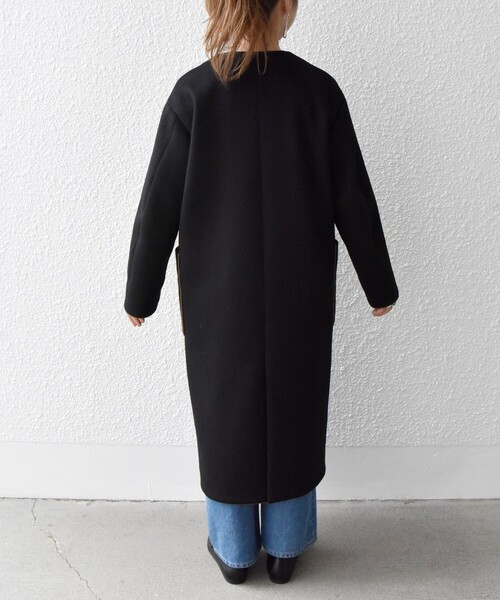 セール】SHIPS any: ノンミュールジングウール コクーン ノーカラー