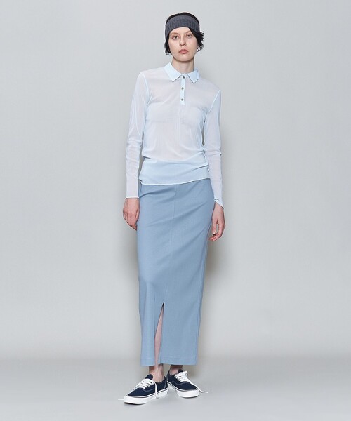 6（ロク）の「＜6(ROKU)＞ナイロン チュール シャツ プルオーバー（T