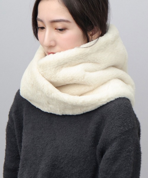 ソフトタッチ フェイクファー スヌード（ネックウォーマー/スヌード