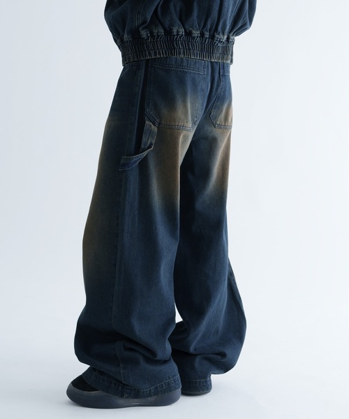 EPNK】Overdye carpenter denim pants / オーバーダイカーペンター