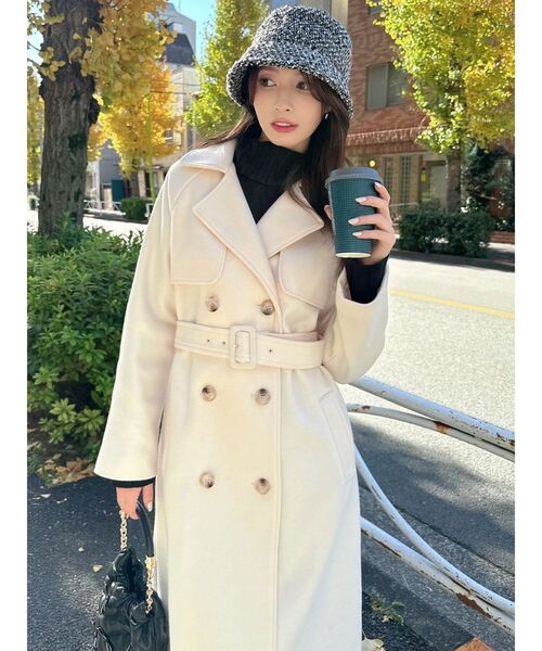 ウールライクロングコート（その他アウター）｜RESEXXY（リゼクシー