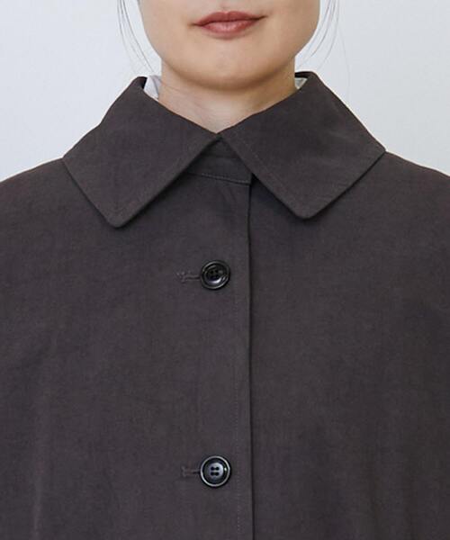 グランジコットンポプリンステンカラーコート（ステンカラーコート