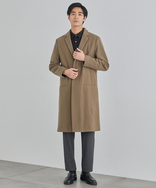 EC限定】スーパー100メルトンチェスターコート（チェスターコート
