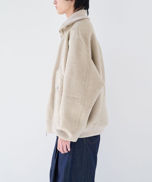 is-ness/イズネス】WOOL ZIP FLIGHT JACKET（ブルゾン）｜is-ness