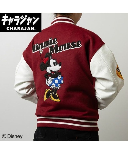 Disney 】 ミッキーマウスバーシティジャケット 25W10（スタジャン