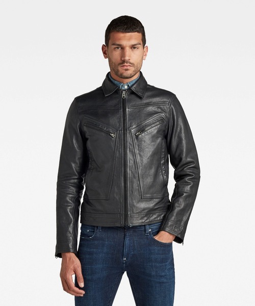 G-STAR（ジースター）の「FLIGHT LEATHER JACKET/レザージャケット