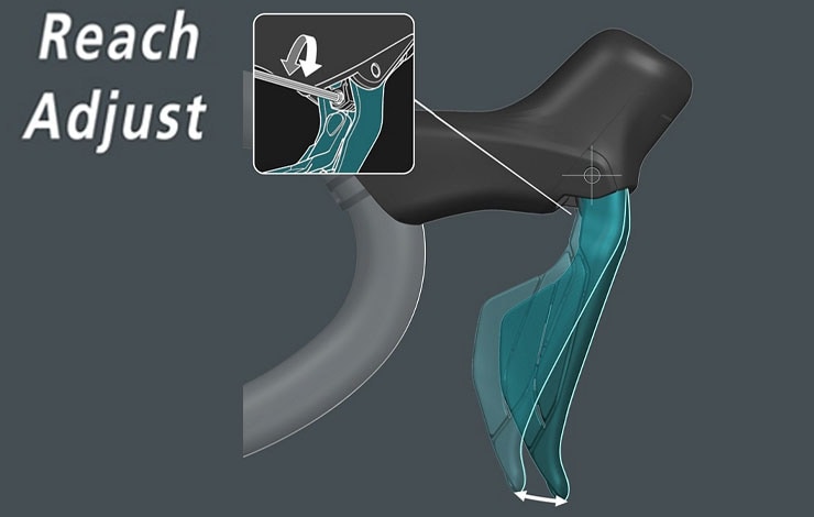 105] ST-R7170 油圧ディスクブレーキ デュアルコントロールレバー 左